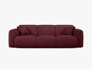 Elegant 3-Seater Sofa with Rounded Design & Soft Comfort W235