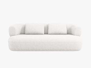Compact 2-Seater Sofa with Curved Design & Soft Comfort W178