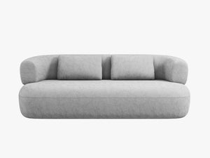 Compact 2-Seater Sofa with Curved Design & Soft Comfort W178