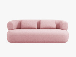 Compact 2-Seater Sofa with Curved Design & Soft Comfort W178