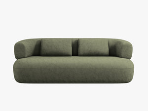 Compact 2-Seater Sofa with Curved Design & Soft Comfort W178