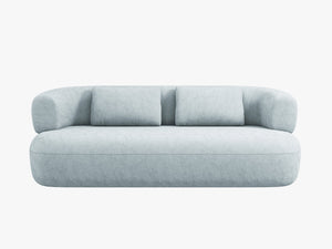 Compact 2-Seater Sofa with Curved Design & Soft Comfort W178
