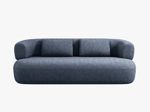 Compact 2-Seater Sofa with Curved Design & Soft Comfort W178