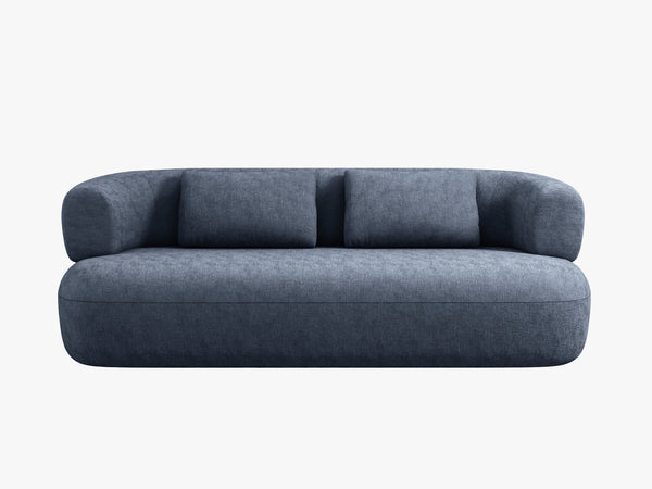 Compact 2-Seater Sofa with Curved Design & Soft Comfort W178