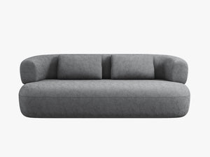 Compact 2-Seater Sofa with Curved Design & Soft Comfort W178