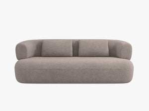 Compact 2-Seater Sofa with Curved Design & Soft Comfort W178