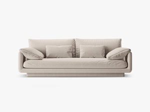 Modern 3-Seater Sofa with Adjustable Armrests & Soft Comfort W220