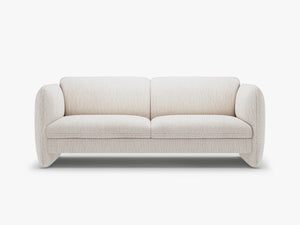 Modern 3-Seater Sofa – Sculptural Bench Style Upholstered Couch W204