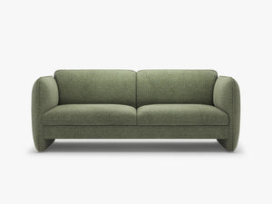 Modern 3-Seater Sofa – Sculptural Bench Style Upholstered Couch W204