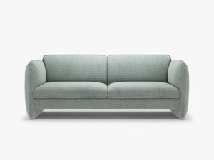 Modern 3-Seater Sofa – Sculptural Bench Style Upholstered Couch W204