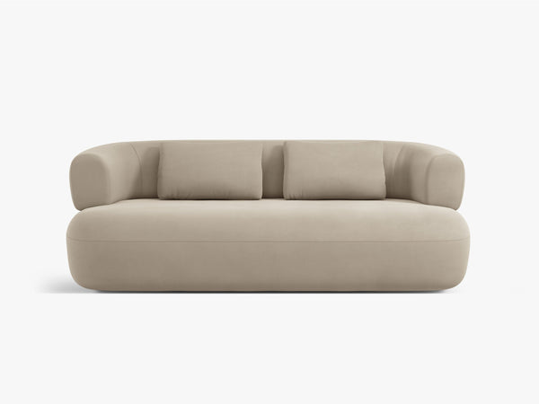 Compact 2-Seater Sofa with Curved Design & Soft Comfort W178