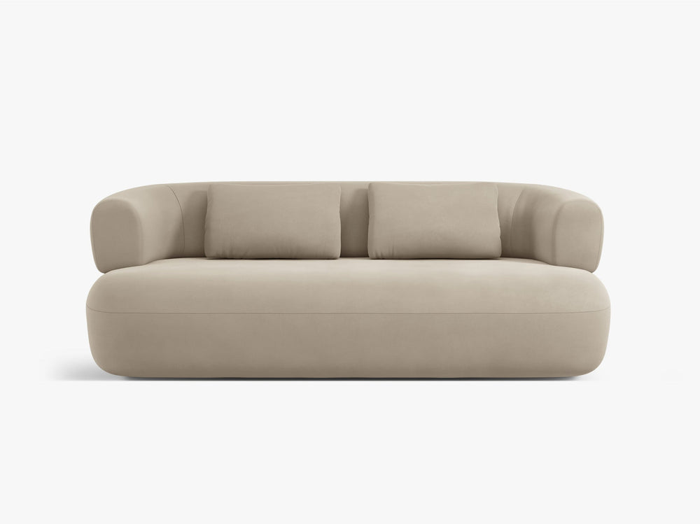 Compact 2-Seater Sofa with Curved Design & Soft Comfort W178