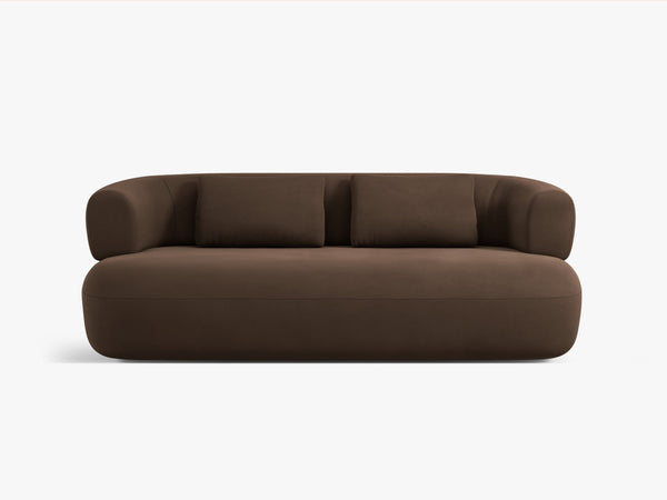 Compact 2-Seater Sofa with Curved Design & Soft Comfort W178