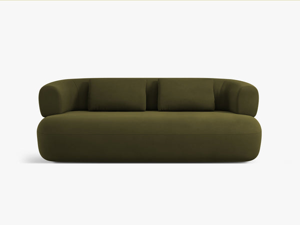 Compact 2-Seater Sofa with Curved Design & Soft Comfort W178