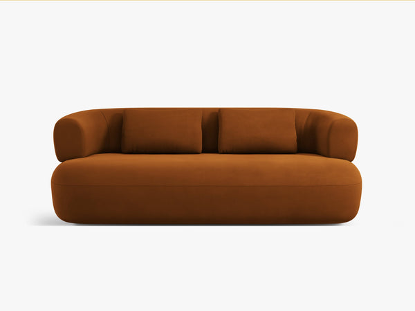 Compact 2-Seater Sofa with Curved Design & Soft Comfort W178