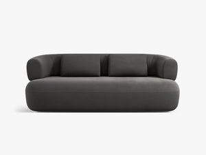 Compact 2-Seater Sofa with Curved Design & Soft Comfort W178