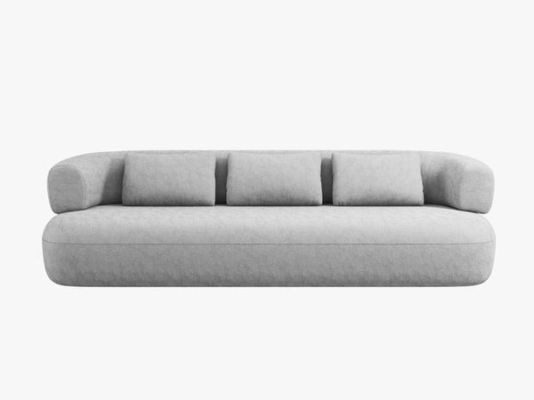 Modern 3-Seater Sofa with Curved Design & Deep Seating W200