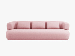 Modern 3-Seater Sofa with Curved Design & Deep Seating W200