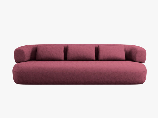 Modern 3-Seater Sofa with Curved Design & Deep Seating W200