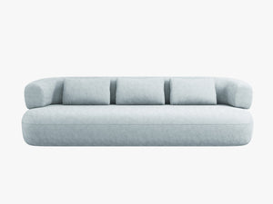 Modern 3-Seater Sofa with Curved Design & Deep Seating W200