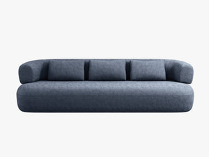 Modern 3-Seater Sofa with Curved Design & Deep Seating W200