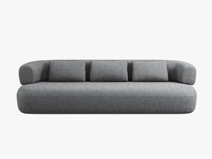 Modern 3-Seater Sofa with Curved Design & Deep Seating W200