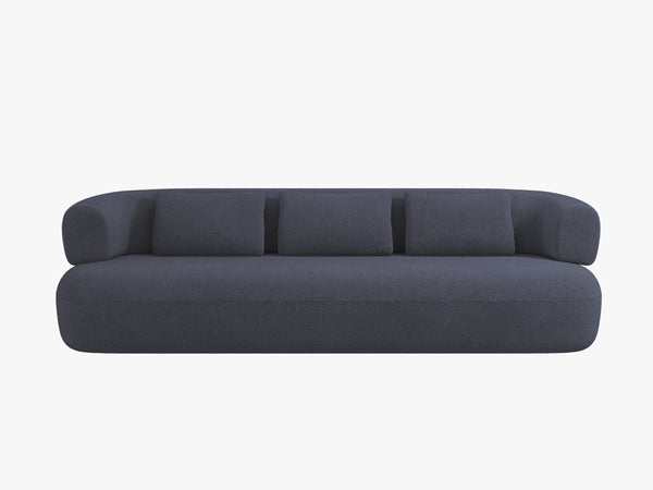Modern 3-Seater Sofa with Curved Design & Deep Seating W200