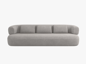 Modern 3-Seater Sofa with Curved Design & Deep Seating W200