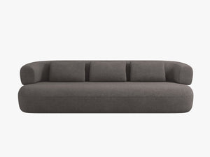 Modern 3-Seater Sofa with Curved Design & Deep Seating W200