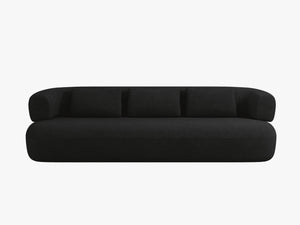 Modern 3-Seater Sofa with Curved Design & Deep Seating W200