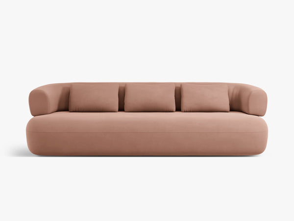 Modern 3-Seater Sofa with Curved Design & Deep Seating W200