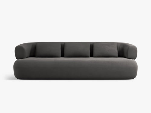 Modern 3-Seater Sofa with Curved Design & Deep Seating W200