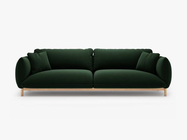 4-Seater Sofa with Curved Design – Deep Seating & Wooden Frame Detail W248