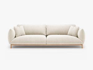 4-Seater Sofa with Curved Design – Deep Seating & Wooden Frame Detail W248