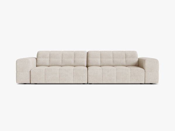 Large 4-Seater Sofa with Deep Seating & Tufted Design W252