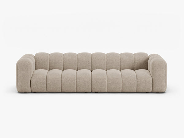 Large 4-Seater Sofa with Curved Design & Soft Comfort W290