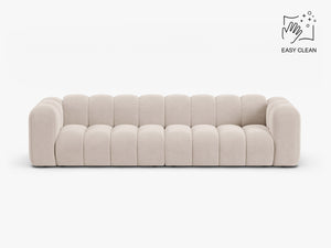 Large 4-Seater Sofa with Curved Design & Soft Comfort W290