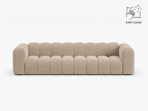 Large 4-Seater Sofa with Curved Design & Soft Comfort W290