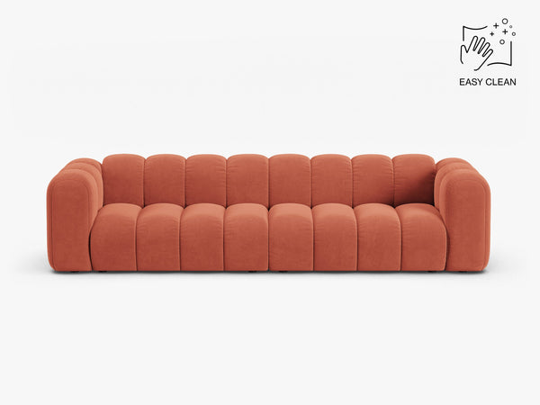 Large 4-Seater Sofa with Curved Design & Soft Comfort W290