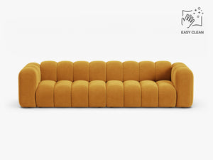 Large 4-Seater Sofa with Curved Design & Soft Comfort W290