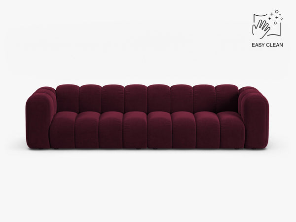 Large 4-Seater Sofa with Curved Design & Soft Comfort W290