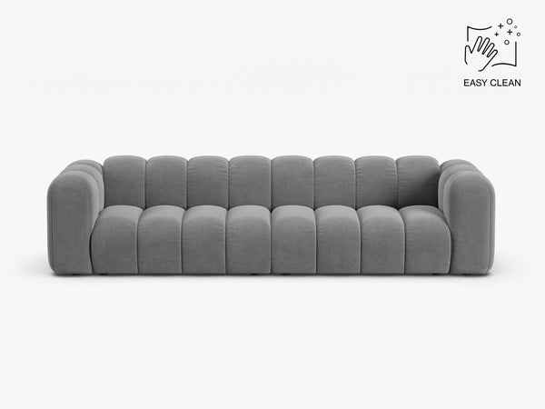 Large 4-Seater Sofa with Curved Design & Soft Comfort W290