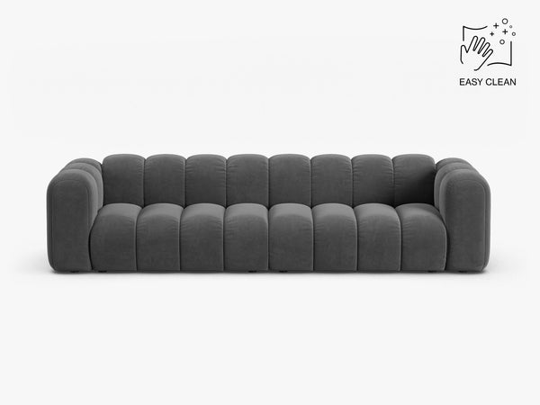 Large 4-Seater Sofa with Curved Design & Soft Comfort W290
