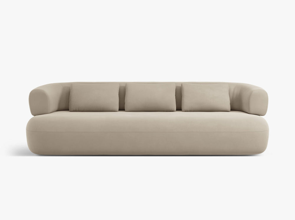 Large 4-Seater Sofa with Rounded Design & Deep Seating W226