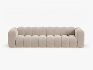 Large 4-Seater Sofa with Curved Design & Soft Comfort W290