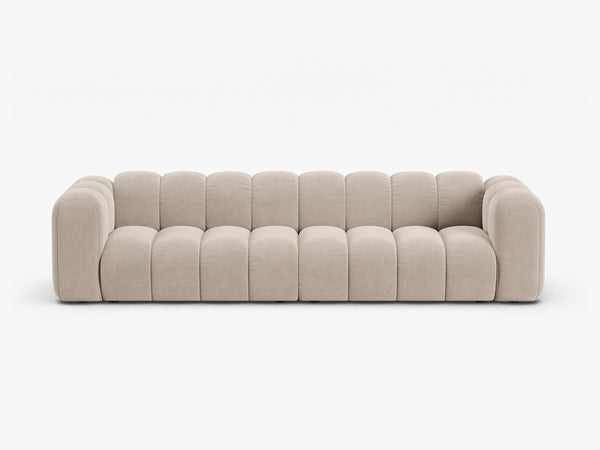 Large 4-Seater Sofa with Curved Design & Soft Comfort W290
