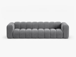 Large 4-Seater Sofa with Curved Design & Soft Comfort W290