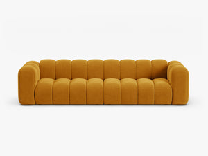 Large 4-Seater Sofa with Curved Design & Soft Comfort W290