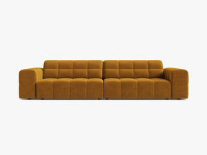 Large 4-Seater Sofa with Deep Seating & Tufted Design W252