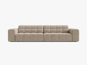 Large 4-Seater Sofa with Deep Seating & Tufted Design W252